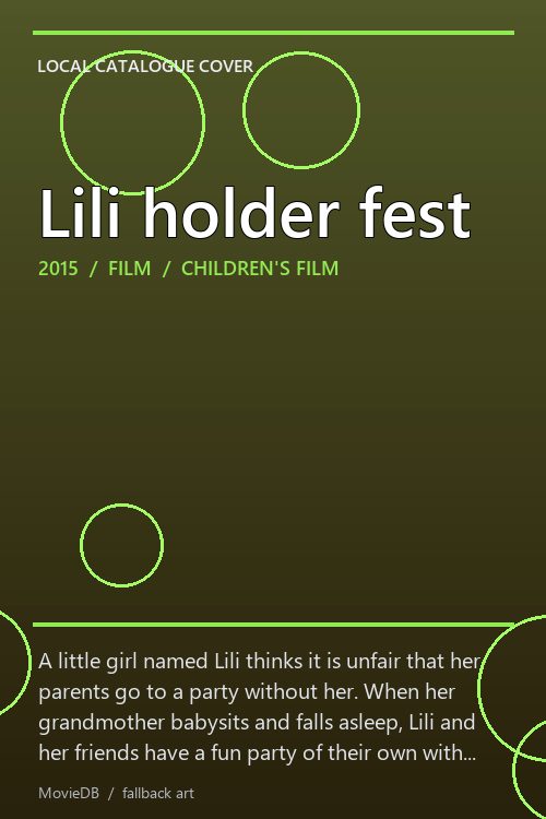 Lili holder fest poster