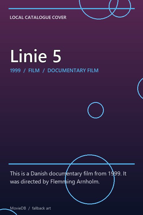 Linie 5 poster