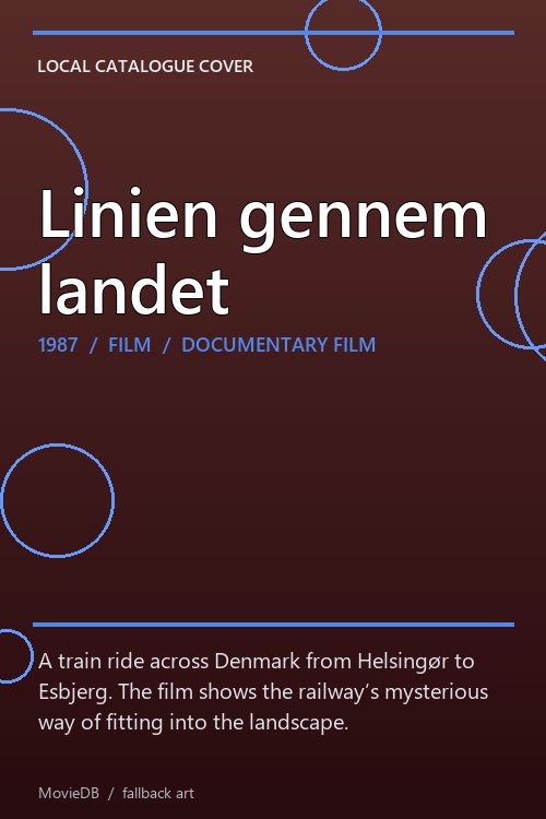 Linien gennem landet poster
