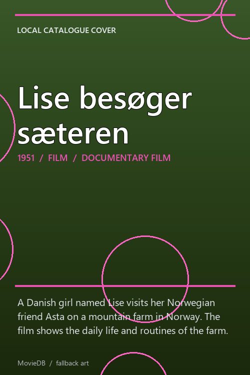 Lise besøger sæteren poster