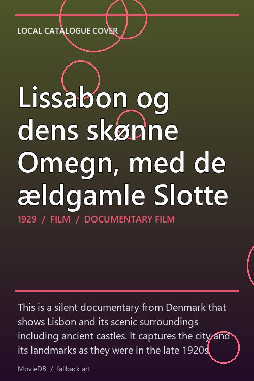 Lissabon og dens skønne Omegn, med de ældgamle Slotte poster