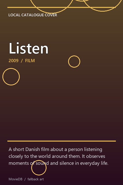 Listen poster
