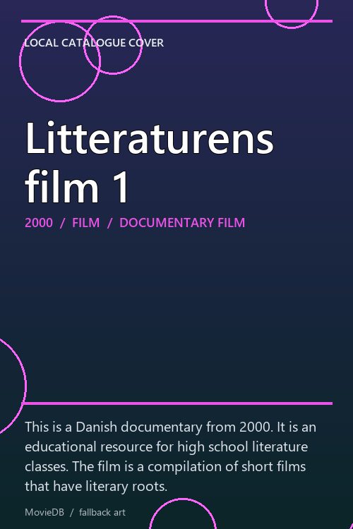 Litteraturens film 1 poster