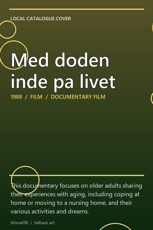 Med doden inde pa livet poster