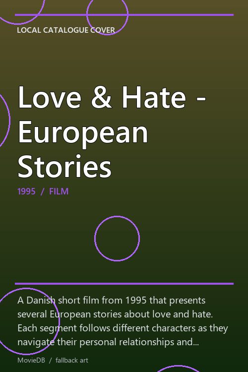Love & Hate - European Stories poster