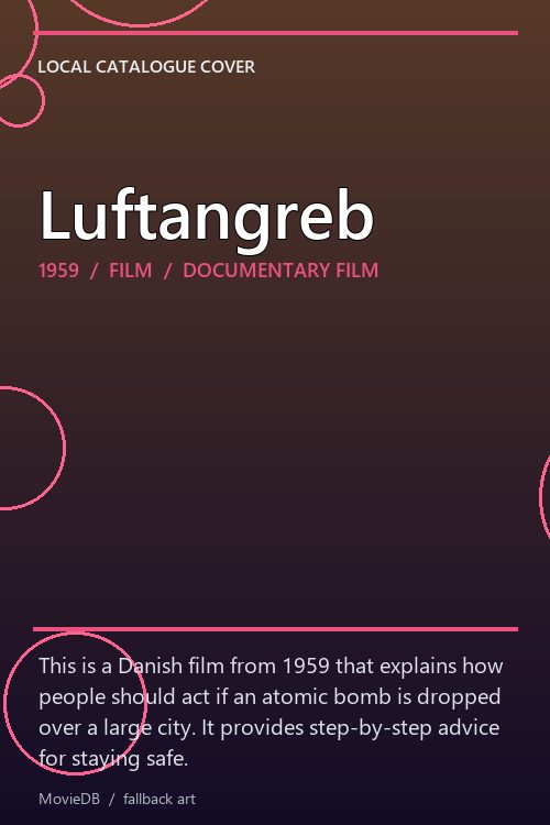 Luftangreb poster