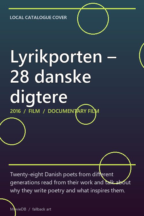 Lyrikporten – 28 danske digtere poster