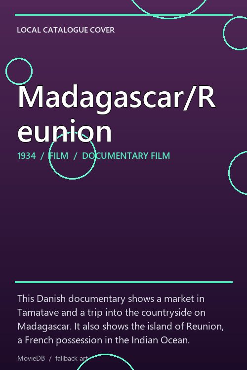 Madagascar/Reunion poster