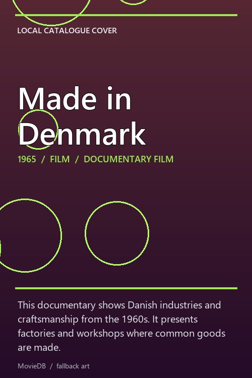 Made in Denmark poster