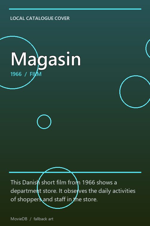 Magasin poster