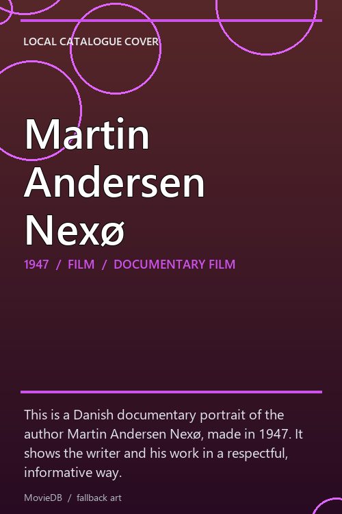 Martin Andersen Nexø poster