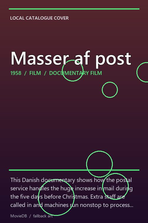 Masser af post poster