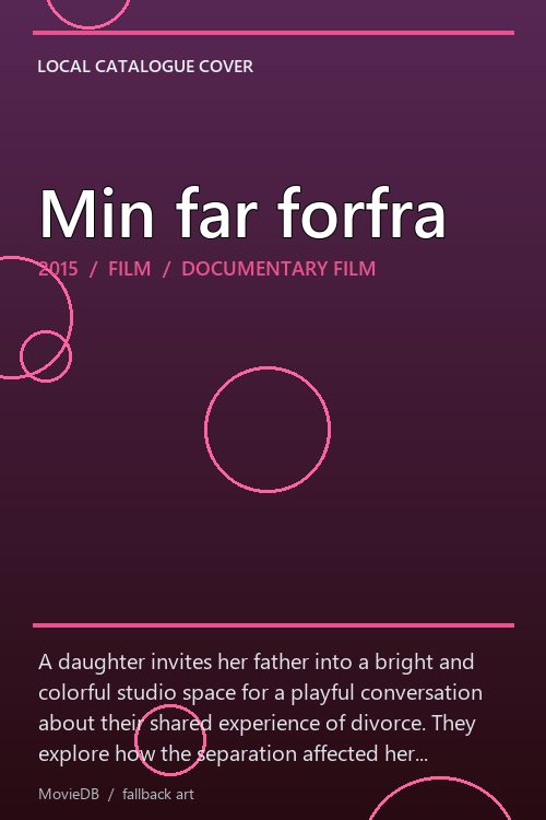 Min far forfra poster