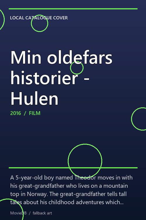 Min oldefars historier - Hulen poster