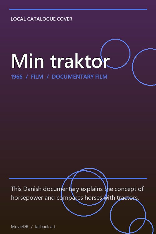 Min traktor poster