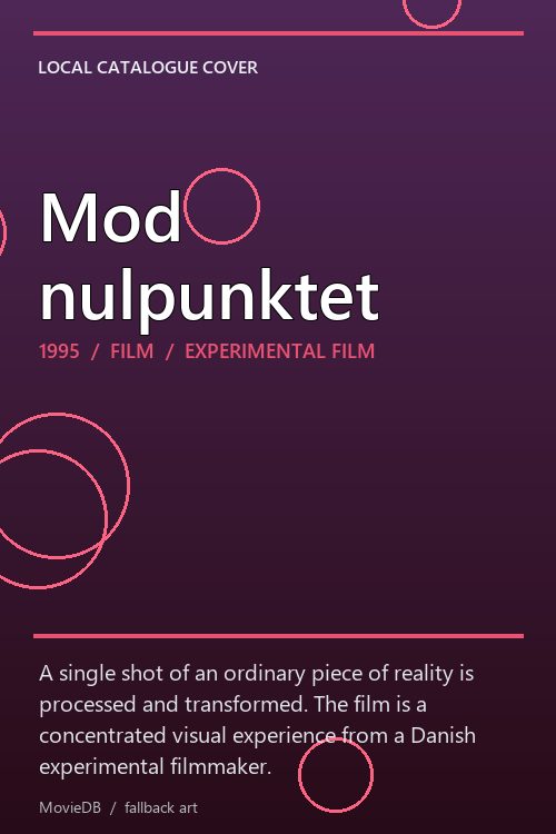 Mod nulpunktet poster