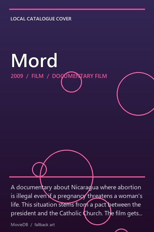 Mord poster
