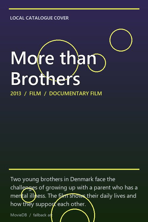 More than Brothers poster
