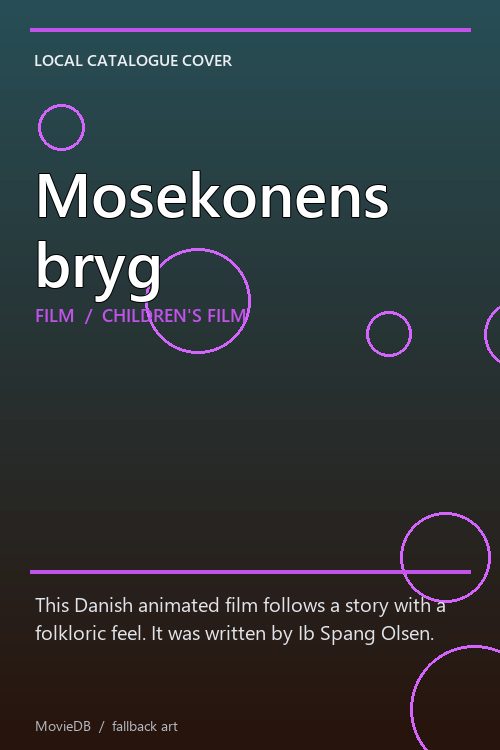 Mosekonens bryg poster