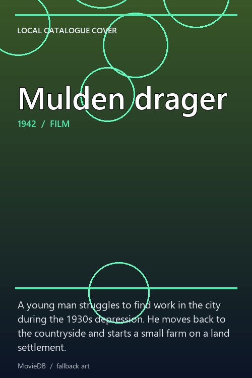 Mulden drager poster