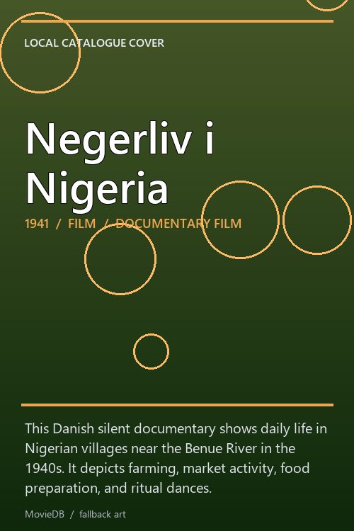 Negerliv i Nigeria poster