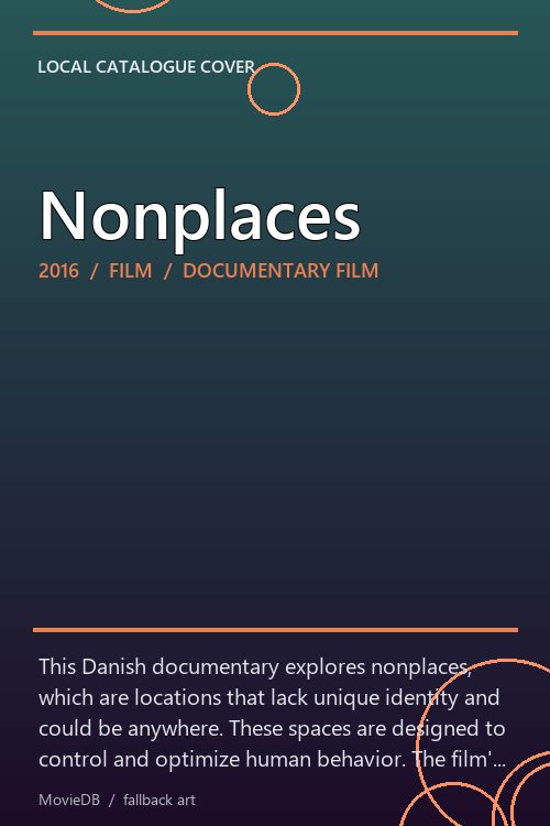 Nonplaces poster