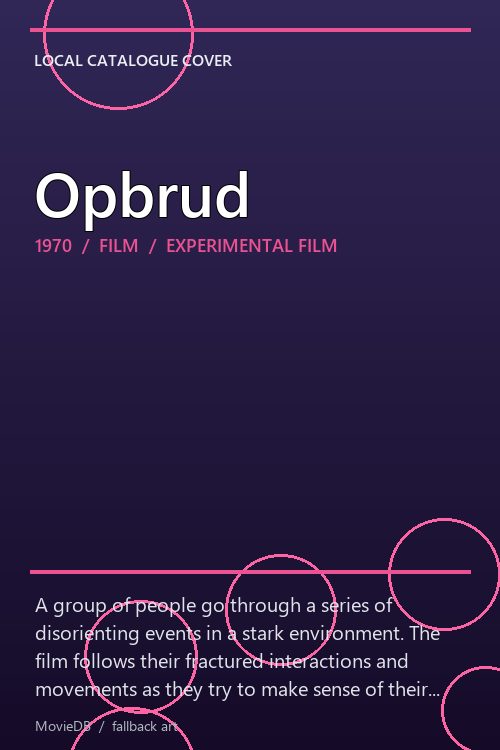 Opbrud poster