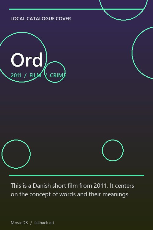 Ord poster