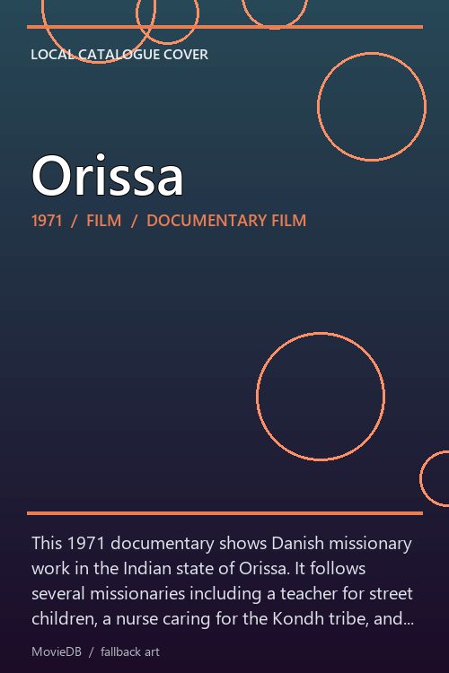 Orissa poster
