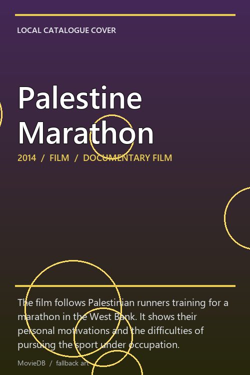 Palestine Marathon poster