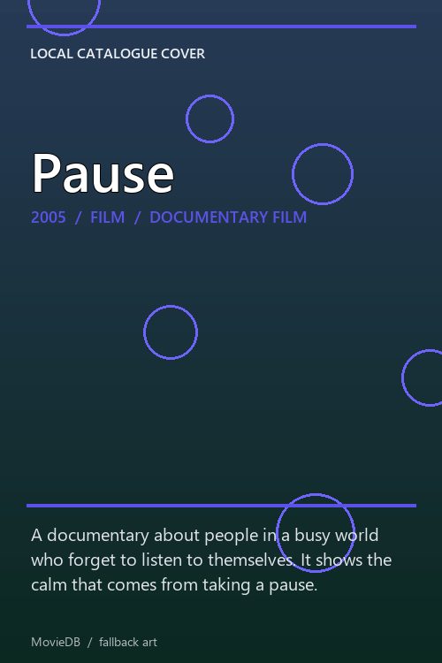 Pause poster