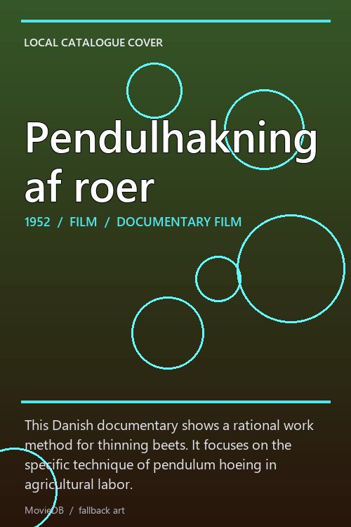 Pendulhakning af roer poster