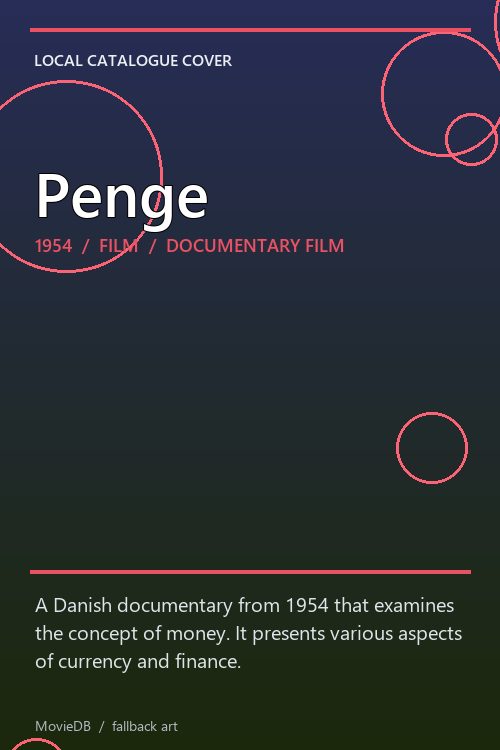 Penge poster