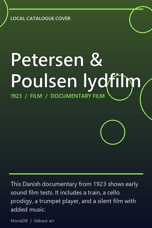 Petersen & Poulsen lydfilm poster