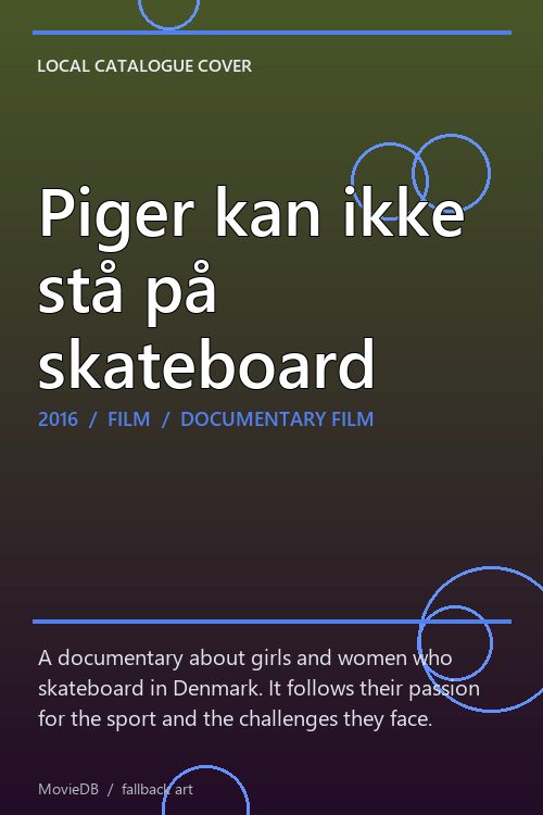 Piger kan ikke stå på skateboard poster