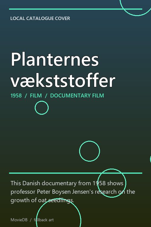 Planternes vækststoffer poster