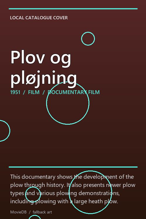 Plov og pløjning poster