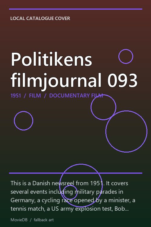 Politikens filmjournal 093 poster