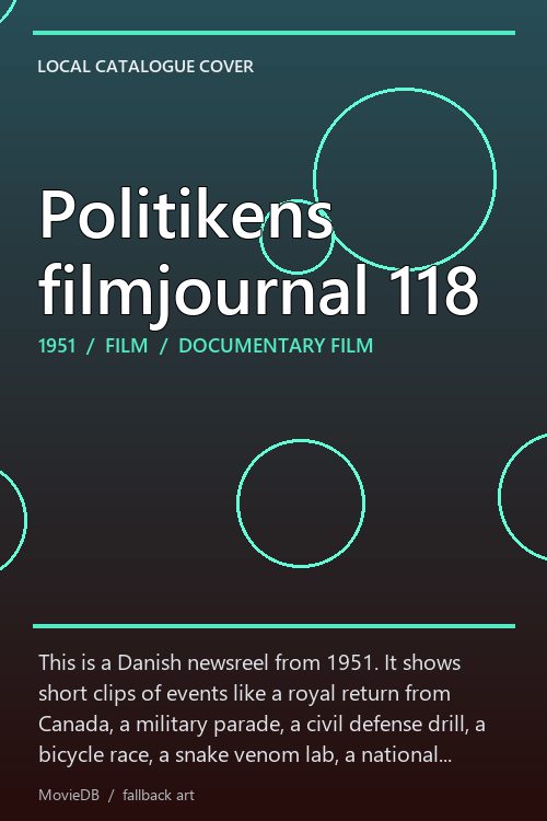 Politikens filmjournal 118 poster