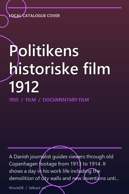 Politikens historiske film 1912 poster
