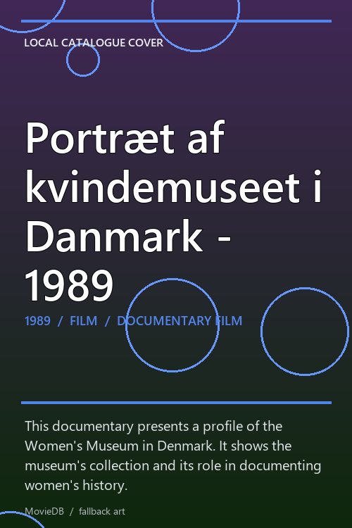 Portræt af kvindemuseet i Danmark - 1989 poster