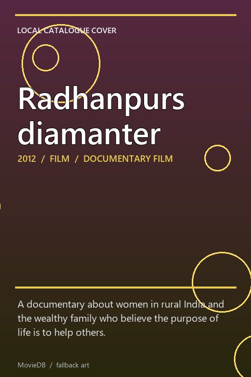 Radhanpurs diamanter poster