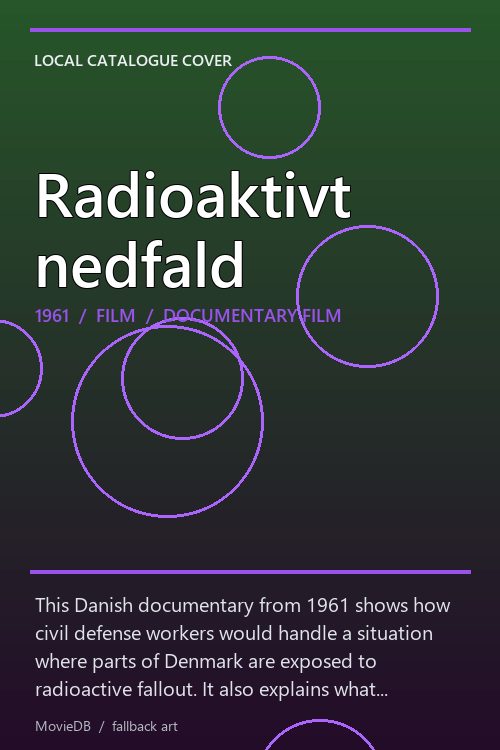 Radioaktivt nedfald poster