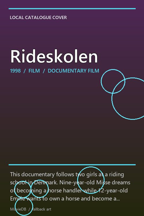 Rideskolen poster
