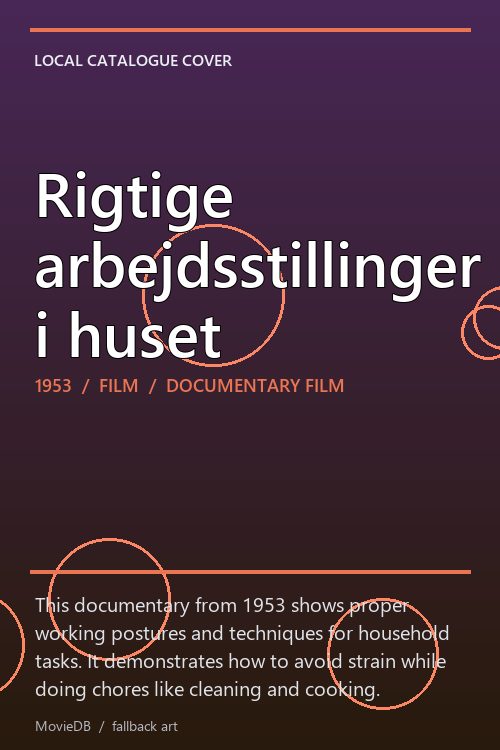 Rigtige arbejdsstillinger i huset poster