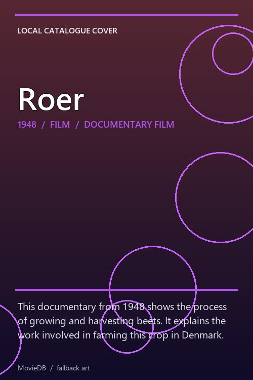 Roer poster