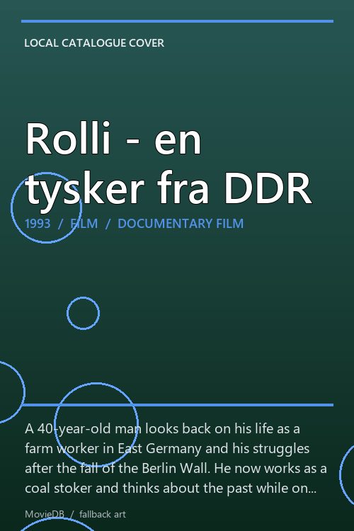 Rolli - en tysker fra DDR poster