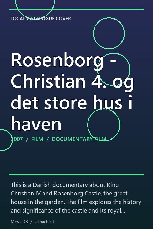 Rosenborg - Christian 4. og det store hus i haven poster