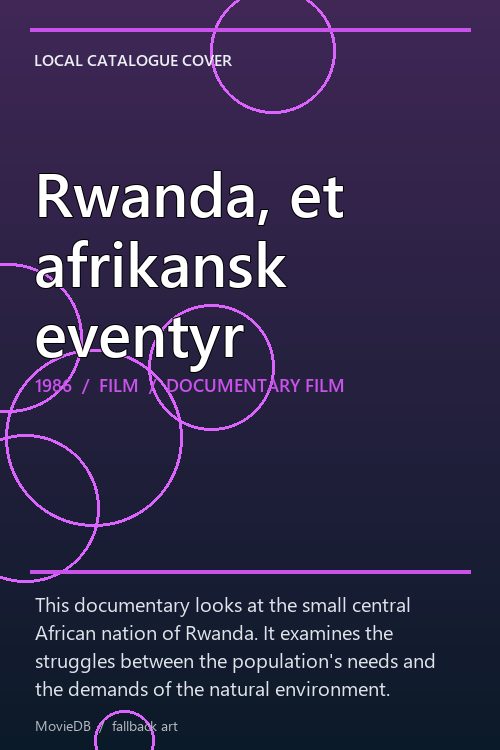 Rwanda, et afrikansk eventyr poster