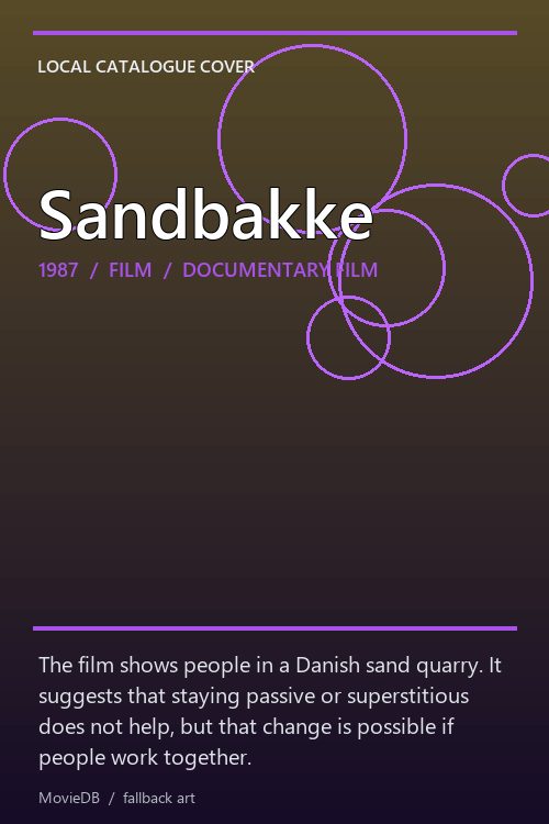 Sandbakke poster